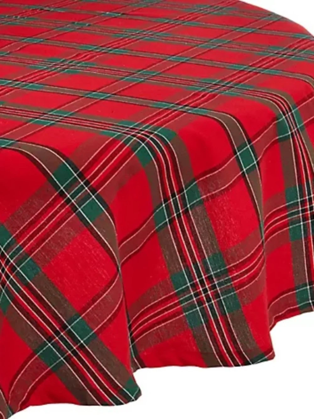Design Imports Holiday Plaid Tablecloth 70